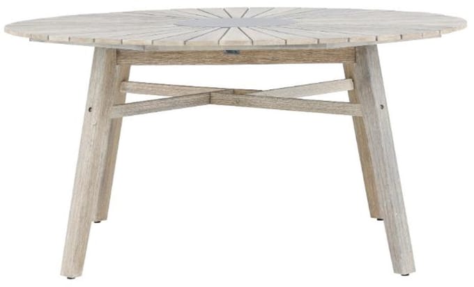 Rives tuintafel Ø150cm whitewash.