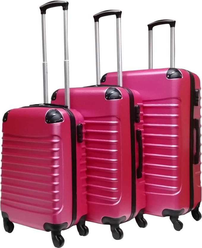 Castillo Trimix 3 delige ABS Kofferset - Roze