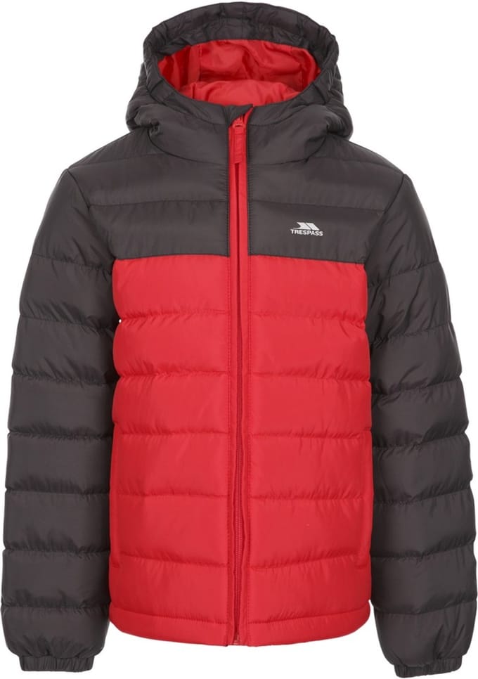 Trespass Kinder Winterjacke Oskar B Padded Jacket Red-7/8