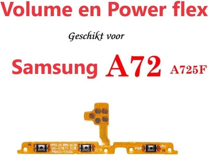Samsung Galaxy A72 power en volume Flex Kabel