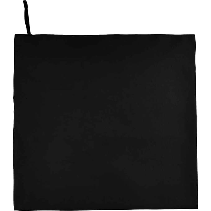 SOLS Atoll 100 Microvezel Handdoek (Zwart)