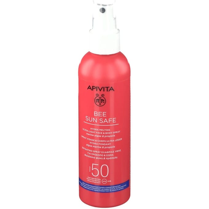 Apivita Bee Sun Safe Hydra Melting Ultra Light Face & Body Spray Marine Algae Propolis SPF50 200