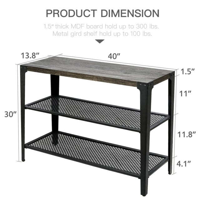 Furnilux Bijzettafel terra - 102x35x75 cm