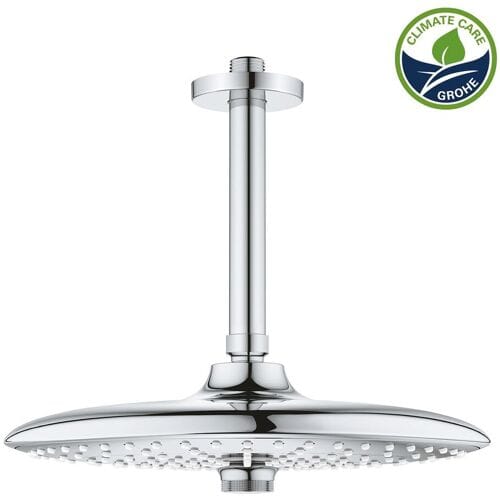 Grohe Euphoria 260 SmartControl overhead shower set, 3 spray types, ceiling connection, EcoJoy 26461000