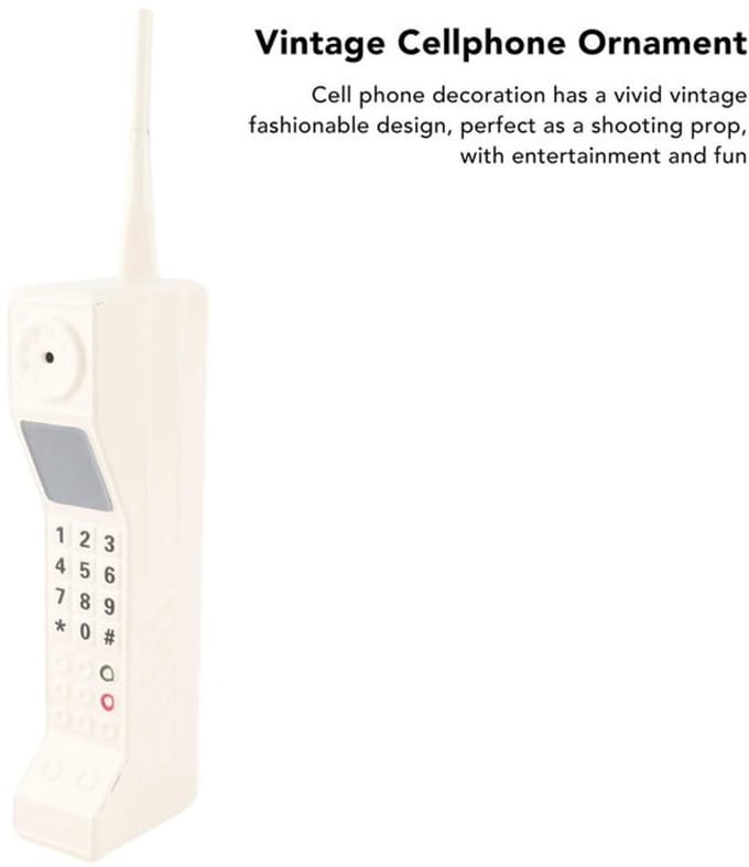 Dailygoods- Mobiele Telefoon Ornament - Retro Baksteen Model - Duurzaam IJzer