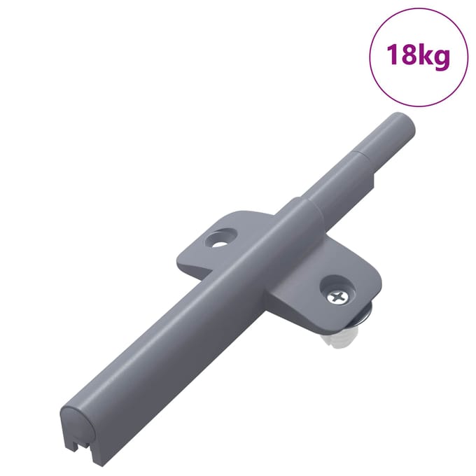 vidaXL - Zachte - Sluitdemper - 1161 - st - Grijs - 125 - x - 47 - x - 15 - mm - PP