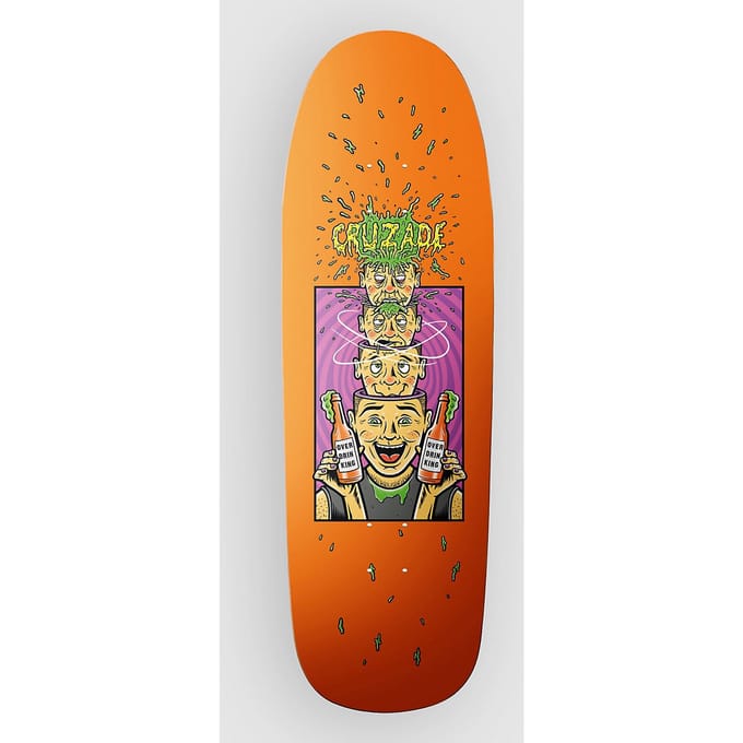 Cruzade Overdrinking 9.75"x31.5" Old School Skateboard Deck patroon