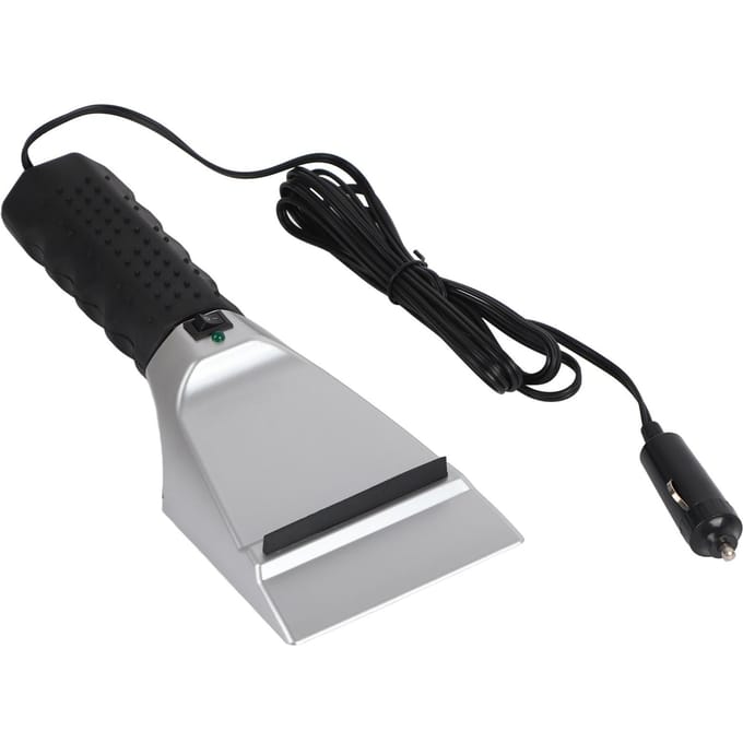 12V Auto Verwarmde Sneeuwschop Elektrische Ruitenkrabbers voor Auto's Vrachtwagens SUV gray