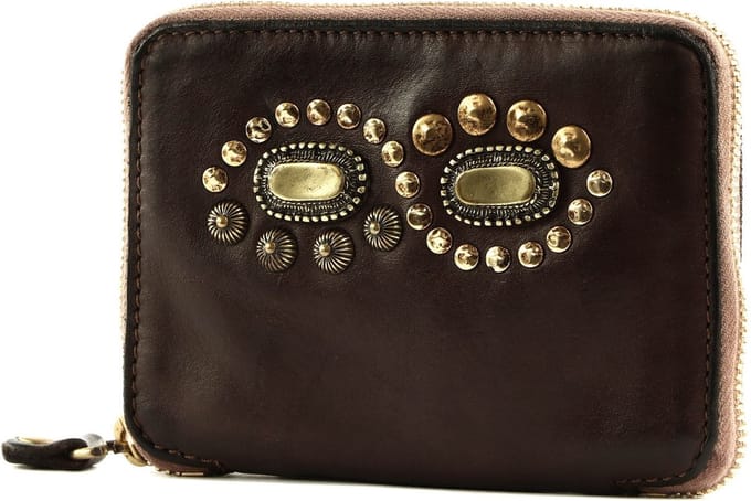 CAMPOMAGGI Leren Portemonnee Cassiopea Wallet Moro Donkerbruin
