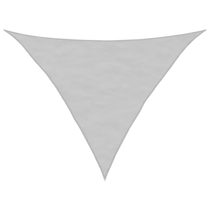 vidaXL - Zonnezeil - 3,5x3,5x4,9 - m - 100% - polyester - oxford - lichtgrijs