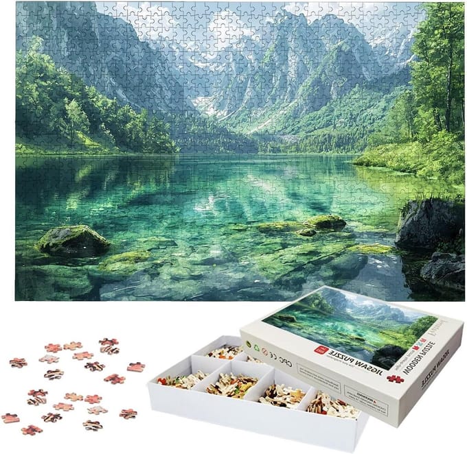 Houten Puzzel - Landschap Puzzel - Ontspanning Thuis - 3000 Stukjes - 122 x 81 cm - Meerkleurig