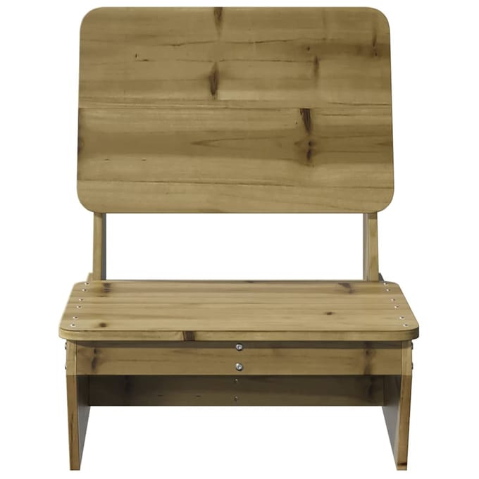 vidaXL - Tuinstoel - 60x64x70,5 - cm - geïmpregneerd - grenenhout