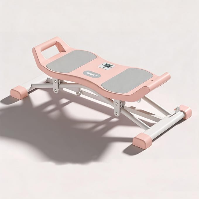 Ski Balanstrainer - Taille Twister - Full Body Training - Draagbaar en Compact - 10 Pond - Roze