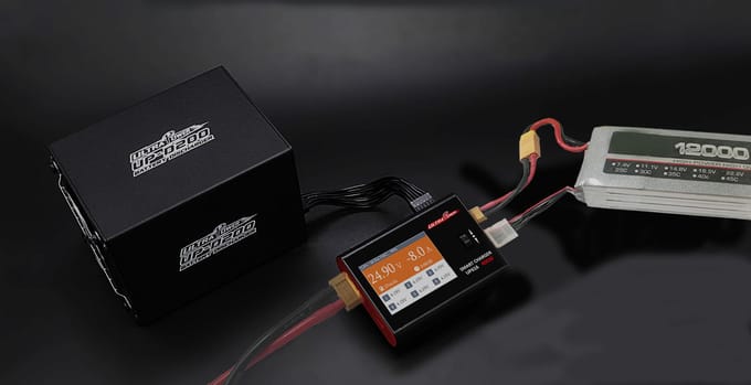 UP-D200 Externe Ontlader 200W 15A – Voor UP616 Lader – Efficiënt en Veilig Batterijbeheer zwart