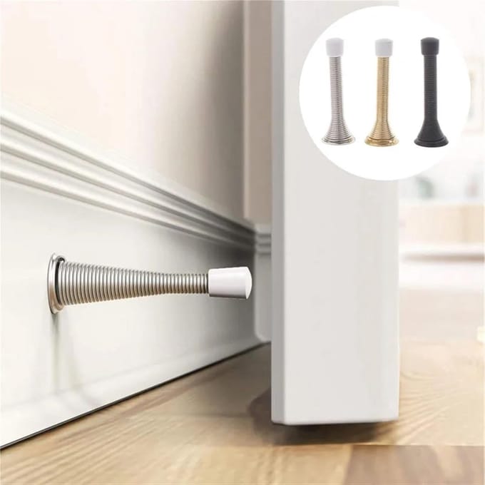 Deurstopper Muur - Vloerbeschermer - Deuren Beschermen - Strak Modieus Design - 85 cm - Goud