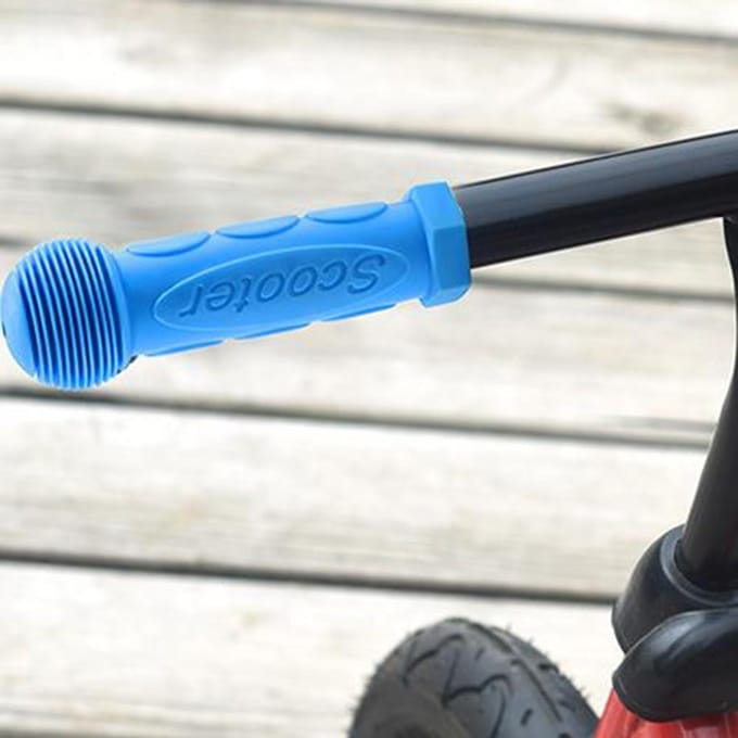 Poignées de guidon de vélo en caoutchouc, Tricycle, Scooter, pour enfants rouge