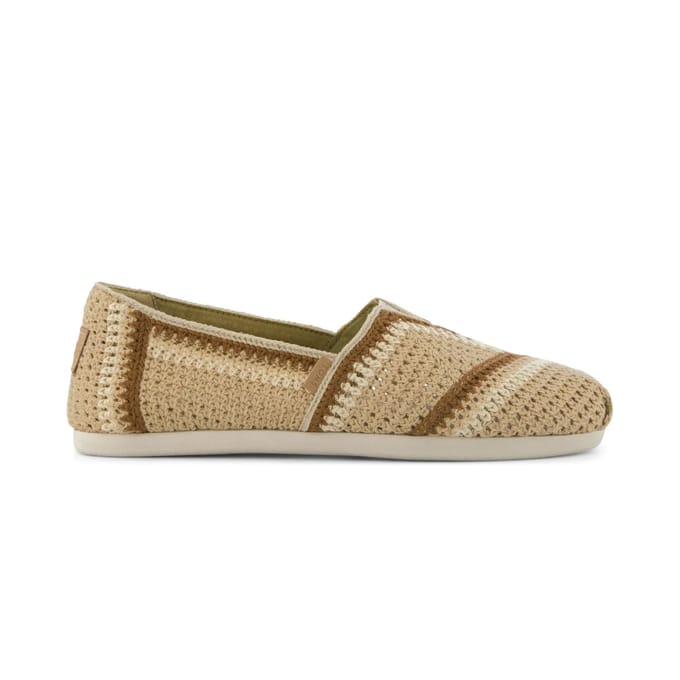 TOMS Alpargata Classic Katoen Dames Donker Beige Espadrilles