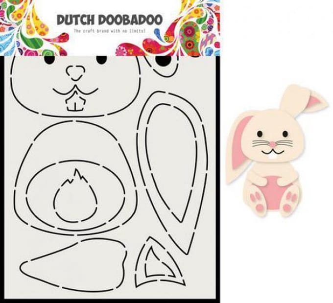 Dutch Doobadoo Card Art Built up Konijn 470.713.811