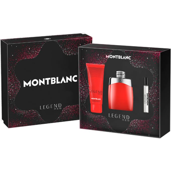 Mont Blanc Legend Red | 100 ml + 100 ml + 7.5 ml | Set 3st