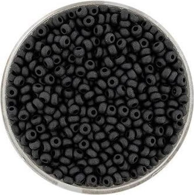 9376-4 Rocailles zwart mat 2.6mm