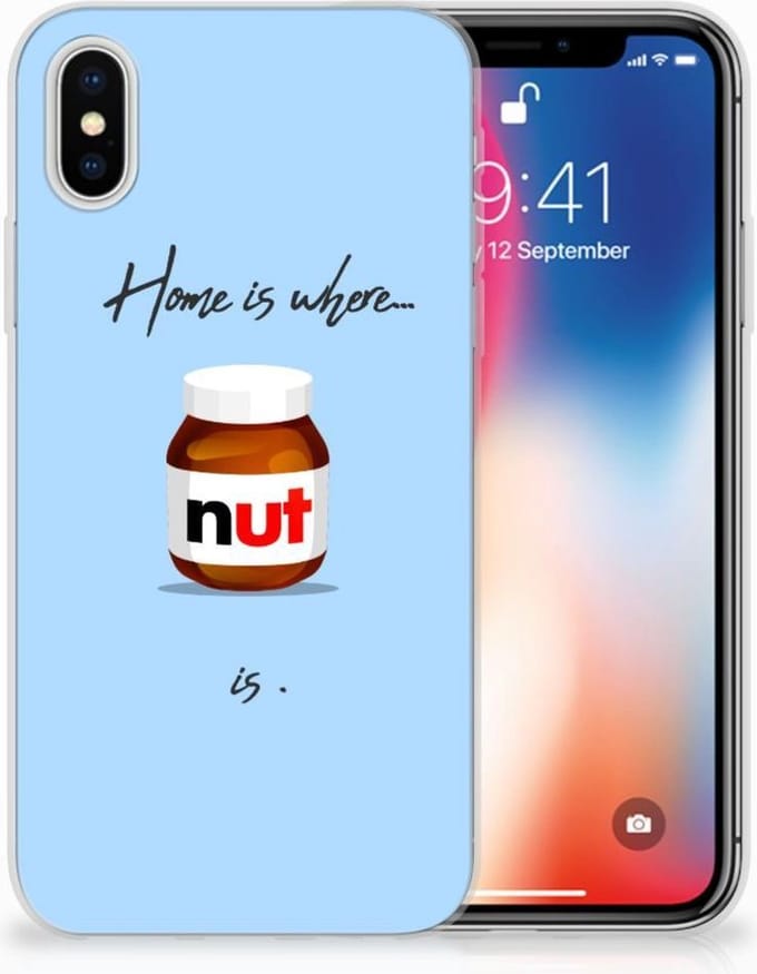 Apple iPhone X | Xs Siliconen Case Nut Home