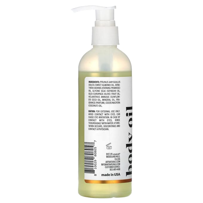 artnaturals, Huile Corporelle à la Noix de Coco, 8 fl oz (236,5 ml) white