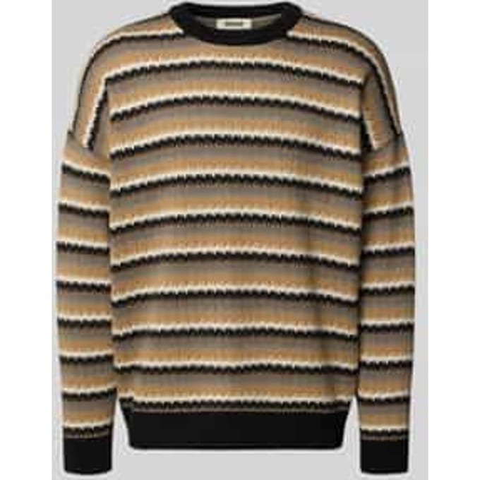relaxed fit gebreide trui van katoen-wolmix model 'Neelio'