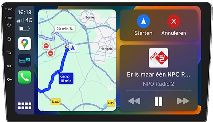 BG4U - Android Navigatie Radio geschikt voor Kia Ceed 2007-2009 met Apple Carplay en Android Auto