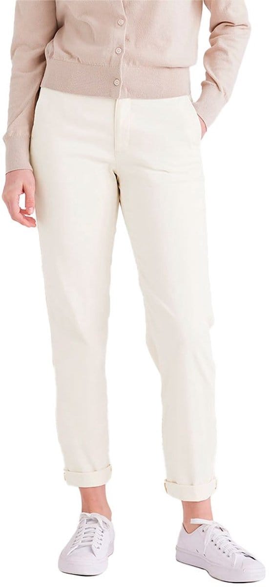 Dockers Weekend Slim Ankle Chino Broek Beige 32 / Long Vrouw