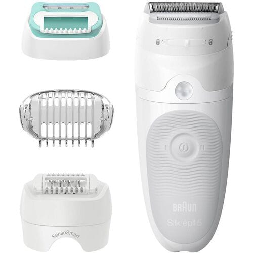 Braun Silk-épil 5-625 - Epilator - 3 in 1 - Inclusief 2 Extra's & Scheerkop - Voor Zachte Ontharing - Wit/Paars