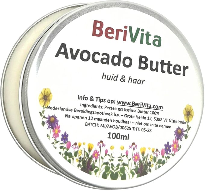 Avocado Butter 100ml Blik - Puur en Onbewerkte Avocadobutter