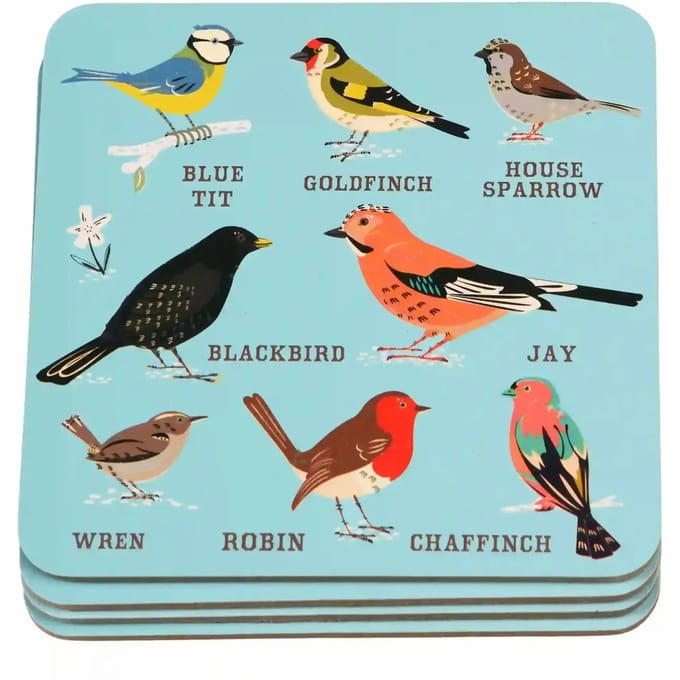 Onderzetter Rex London Garden Birds (x4)