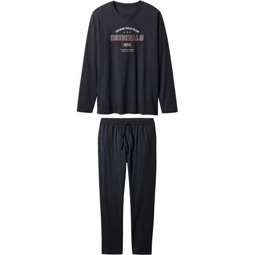 ESMARA MEN Heren pyjama (Marineblauw, S)