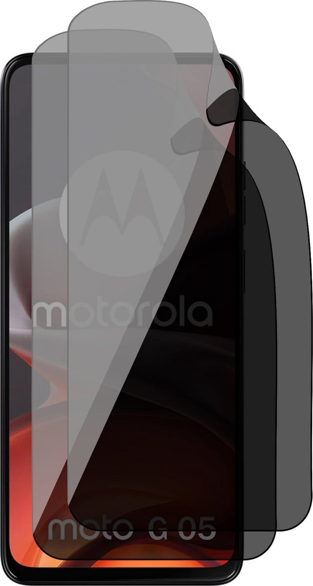 Privacy Screenprotector geschikt voor Motorola Moto G05 / E15 - 2x FlexGuard Screen Protector
