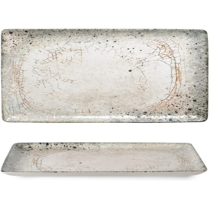 Rinart Serveerschaal - Sedir - Porselein - 33x17 cm - set van 2
