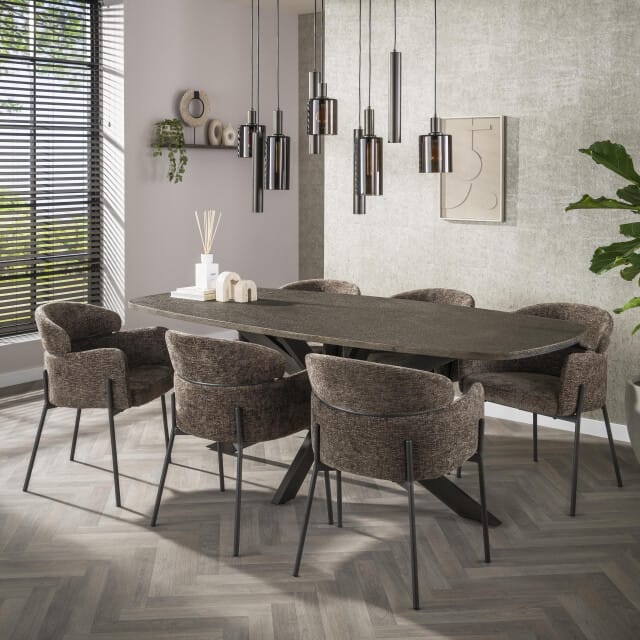 Hoyz Collection - Armstoel Curva Verpakt Per 2 - Hoven Taupe