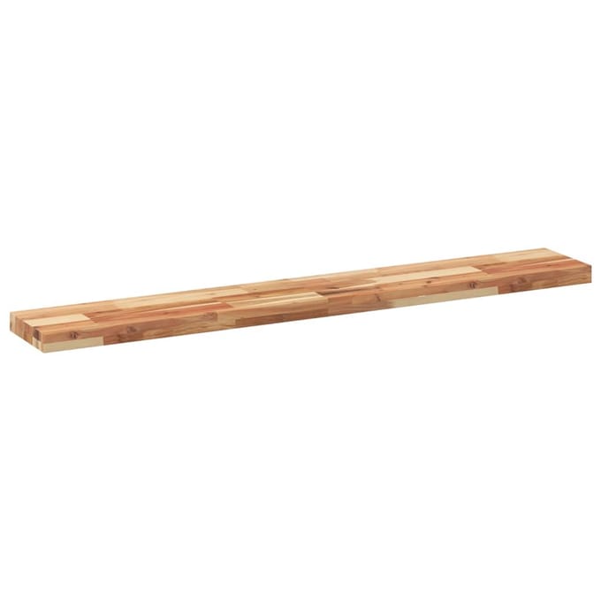 vidaXL - Wandschappen - 2 - st - zwevend - olieafwerking - 120x20x4 - cm - acaciahout