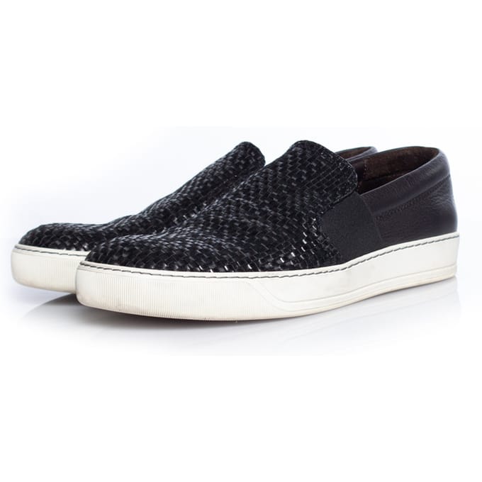 Lanvin, Instapsneaker van geweven leer