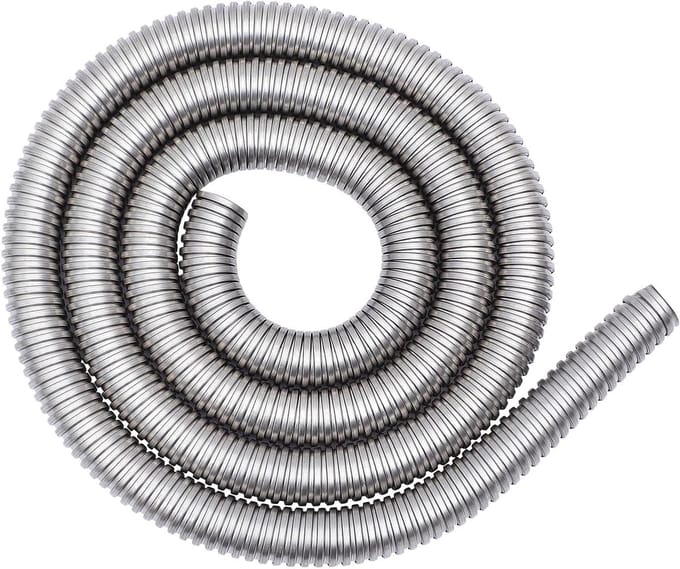 3 meter flexibele kabelbeschermslang roestvrij staal Ø 32 mm - kabelhuls voor draadbeschermslang
