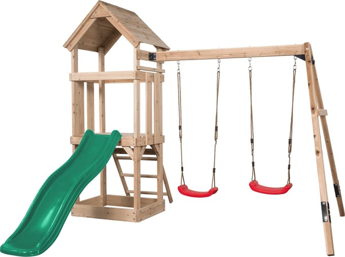 Swingking Speeltoestel Noa Met Glijbaan Groen 265cmx280x234cm