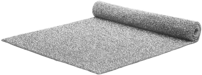 GJ Floors - Exclusieve glitter loper | Zilver - Breedte x Lengte: 2 meter / 3 meter