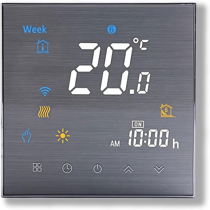 Programmeerbare WiFi Thermostaat met Touchscreen voor Verwarming en Airconditioning