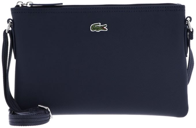 LACOSTE schoudertas Flat Crossover Bag Penombre donkerblauw