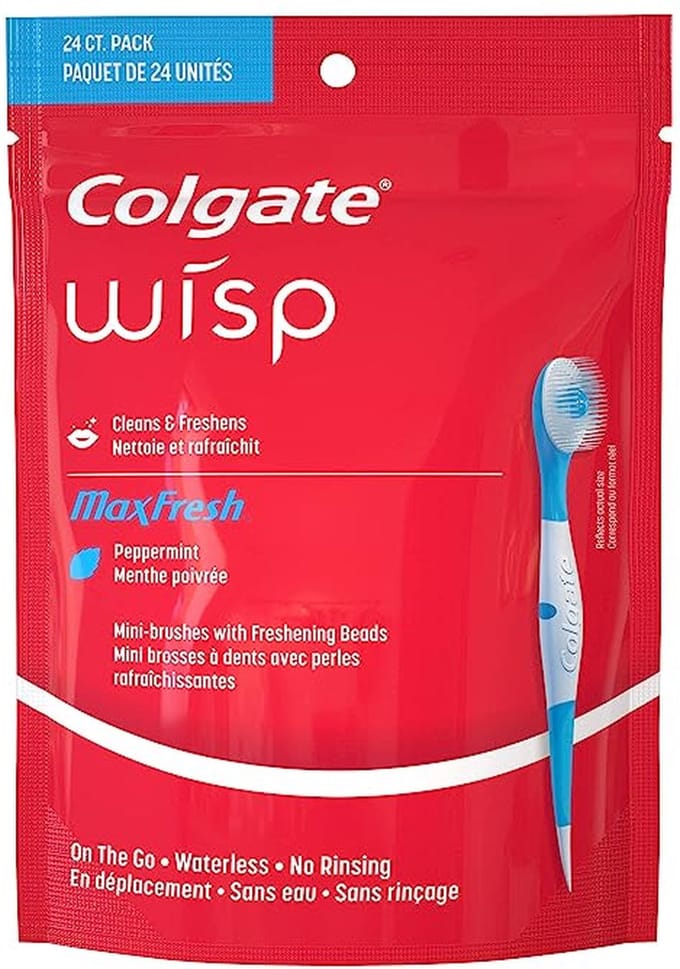 Colgate Wisp Max Fresh Mini Tandenborstels - 24 st