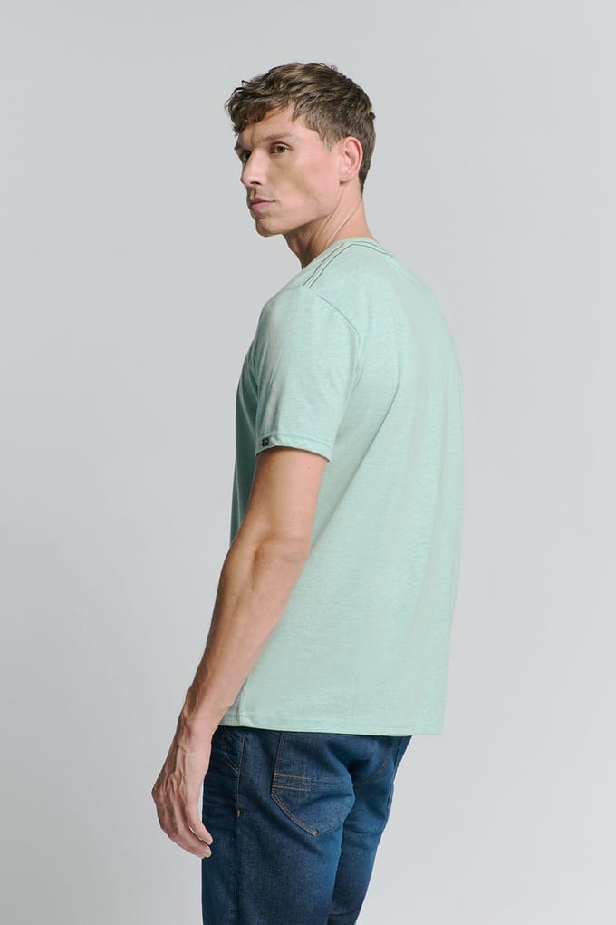 No Excess T-shirt Crewneck Melange Ice Größe: L | Basic T-Shirts Outlet | Herren