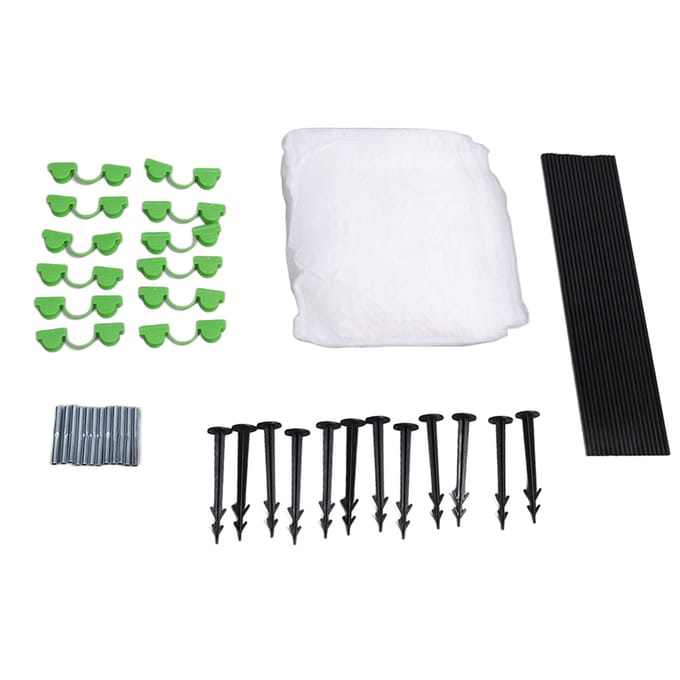 Kasbogen Groeitunnel Lange Tuinbogen Roestvrij Glasvezel Tuinbogen Frame DIY Plant white