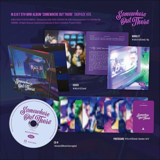 M.O.N.T - Somewhere Out There (Digipack Ver.) 1EA gray
