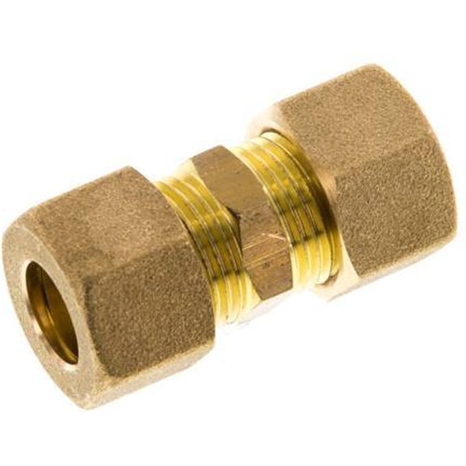 12mm Messing Rechte Knelfitting 75 Bar DIN EN 1254-2