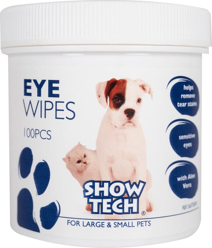 Show Tech Oogdoekjes 100 Stuks - Voor hond en kat