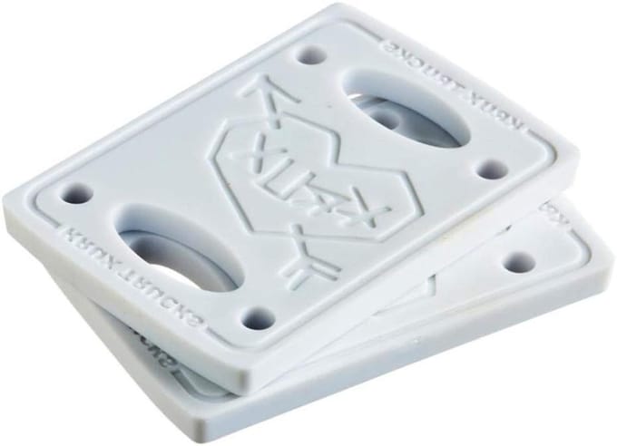 Skateboard Verhogers - Riser Pads - Voorkom Wielklemmen - Set van 3 - 1/8 Inch - Wit